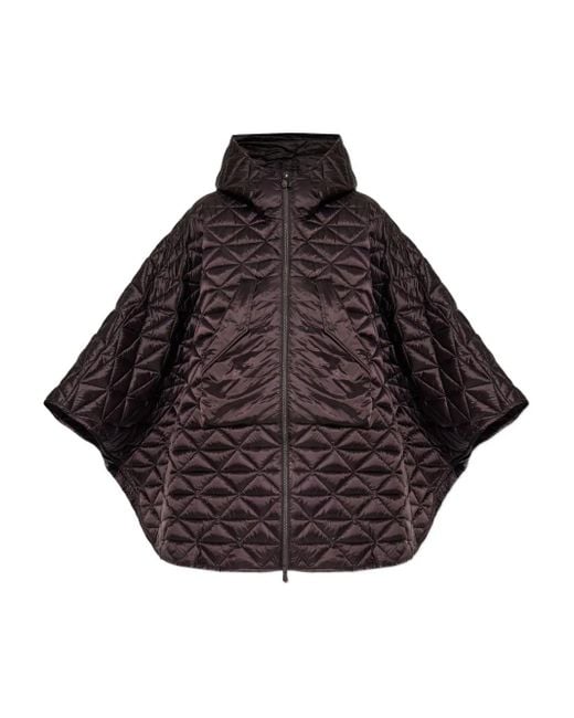 Save The Duck Brown Effi Hooded Cape