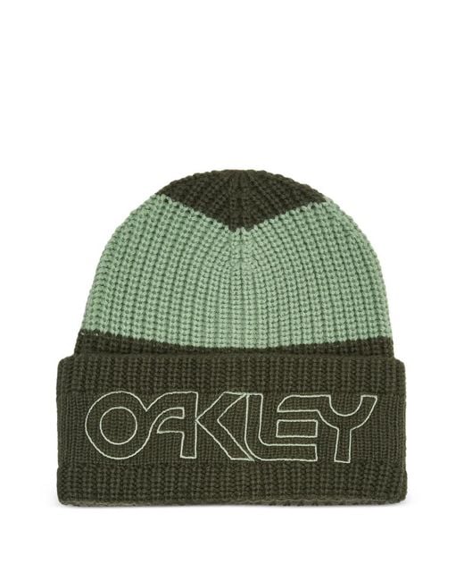 Oakley Green Tnp Deep Cuff Beanie Hat
