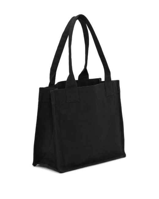 Ganni Black Banana Print Tote Bag