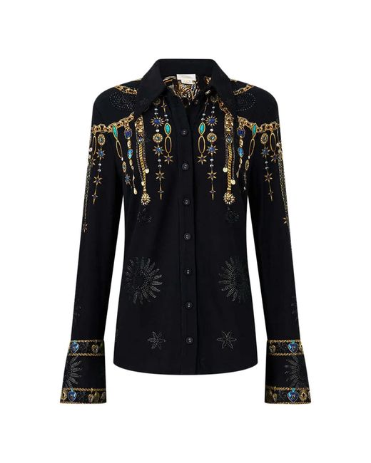 Camilla Black Amulets And Alchemy Fitted Shirt