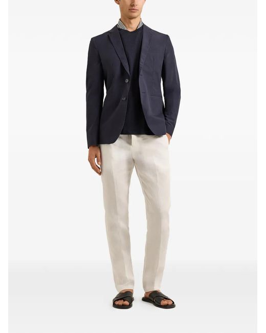 Orlebar Brown Blue Mathis Button-Up Blazer for men