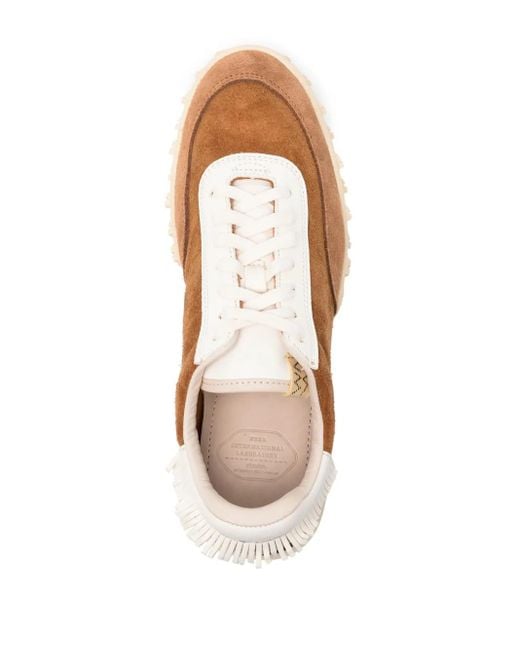 Visvim Brown Suede Lace-Up Sneakers for men