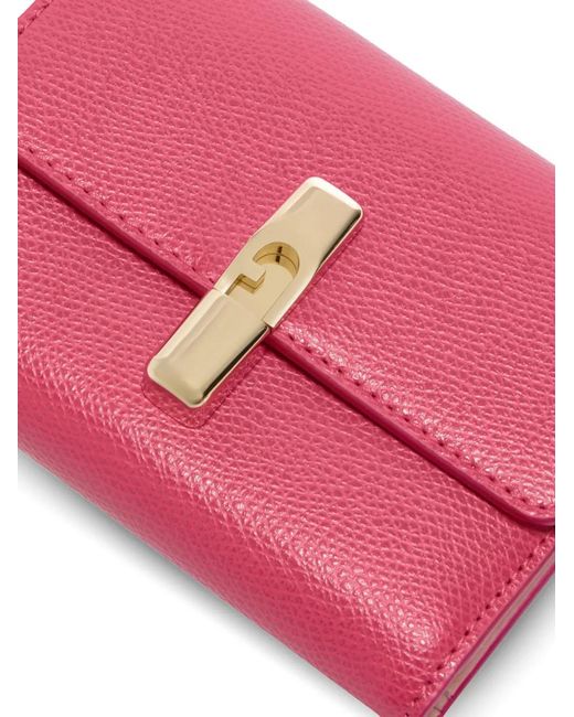 Furla Pink Small Iride Compact Wallet