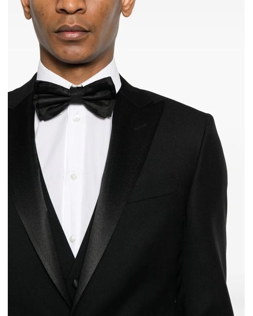 Corneliani Black Dart Detail Suit for men