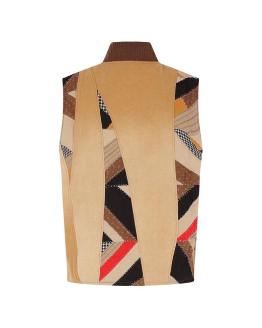 KHOKI Natural Patchwork Panelled Jacket for men