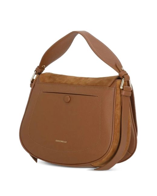 Coccinelle Brown Medium Mavery Shoulder Bag