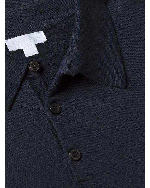 Sunspel Blue Polo for men