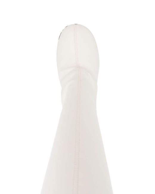 Le Silla White Karlie Overknee-Stiefel 110mm