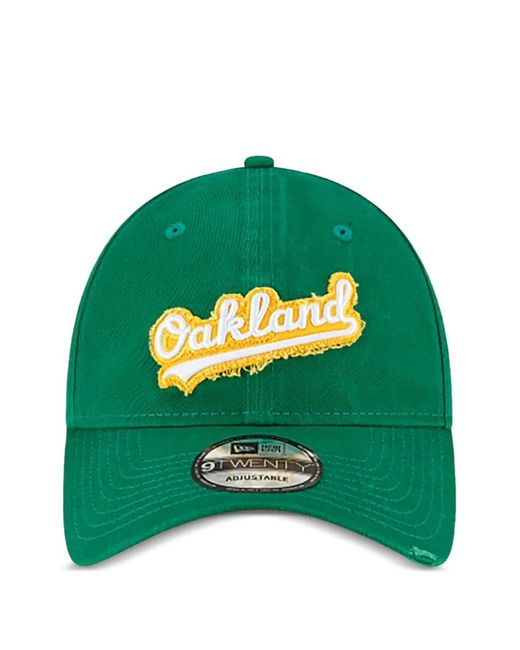 KTZ Green 9Twenty Oakland Athletics Core Classic Strapback Cap for men