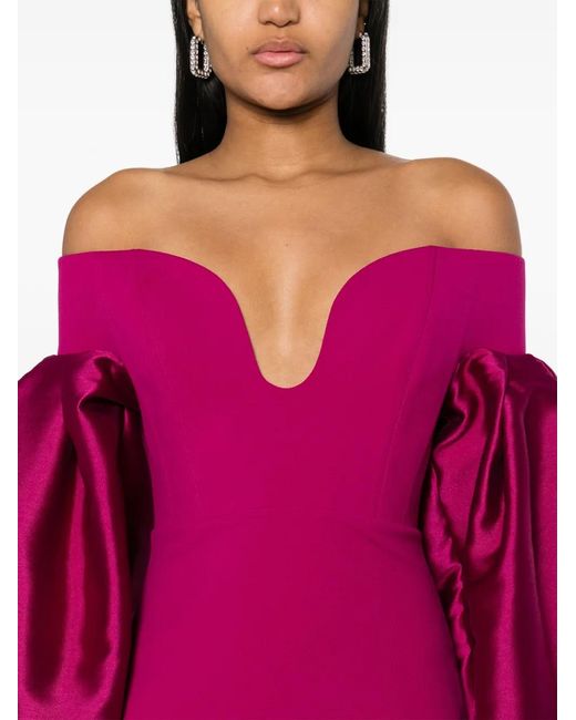 Solace London Red The Mora Maxi Dress