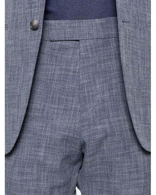 Boss Blue Two-Piece Slim-Fit Suit for men