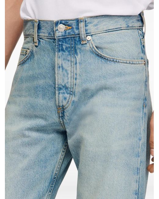 Sandro Blue Organic Cotton Straight-Leg Jeans for men