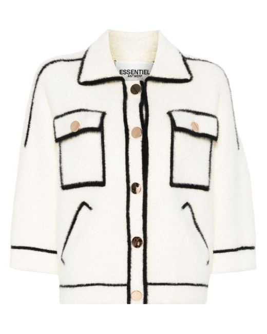 Essentiel Antwerp Natural Galena Cardigan