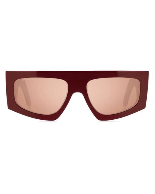 Etro Brown Screen Rectangle-Frame Sunglasses
