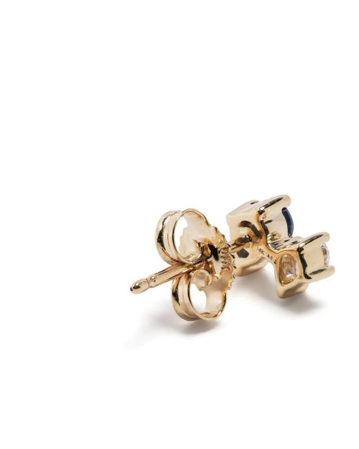 Adina Reyter Blue 14Kt Premier Amigos Sapphire And Diamond Earrings
