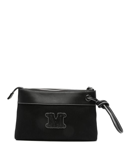 Max Mara Black Appliqué Bag