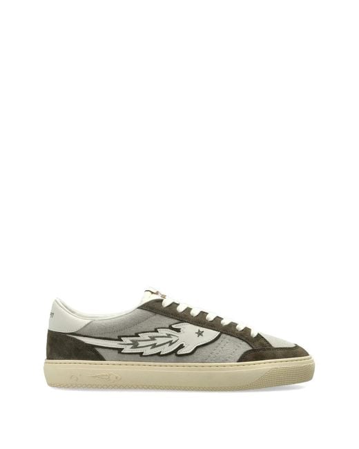 ENTERPRISE JAPAN Green Appliqué Star Sneakers for men
