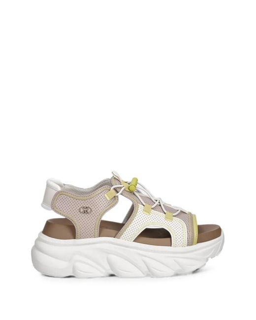 Liu Jo White Perforated Drawstring Sandals