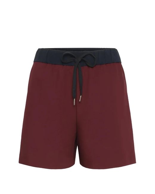 Ralph Lauren Red Drawstring-Waist Shorts