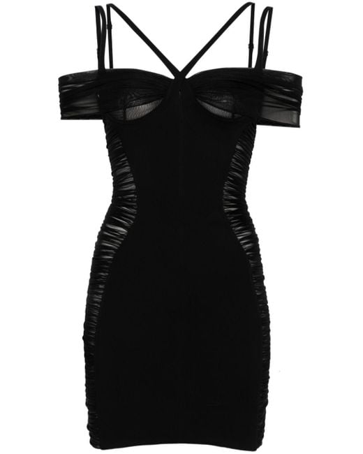 Mugler Black Corset Style Dress