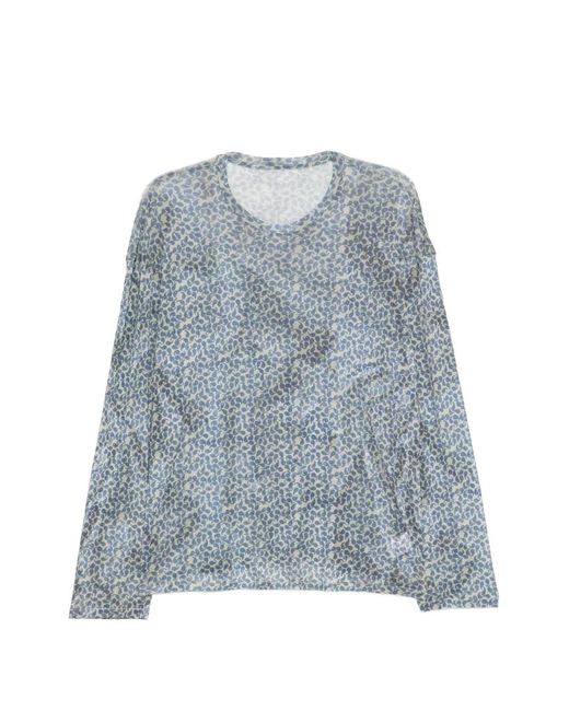 JNBY Blue Graphic-Print Top