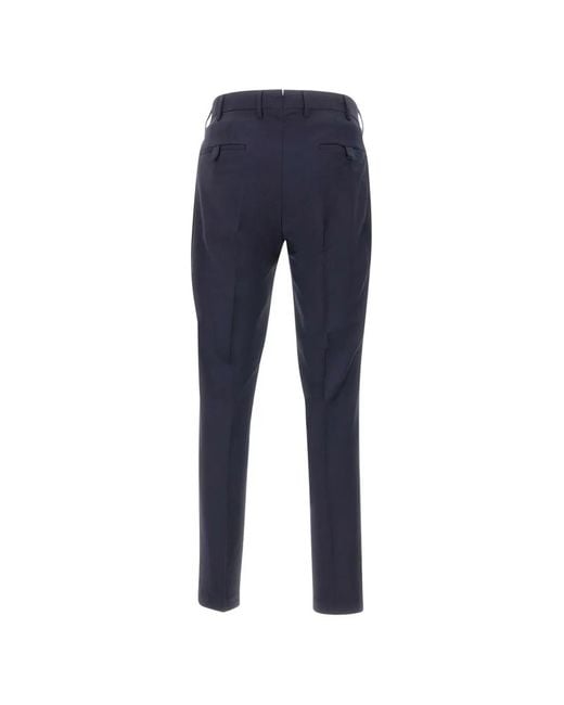 Devore Blue Pantalon De Costume for men