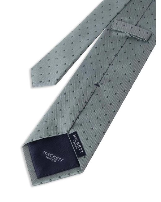 Hackett Blue Mayfair Dot Twill Tie for men