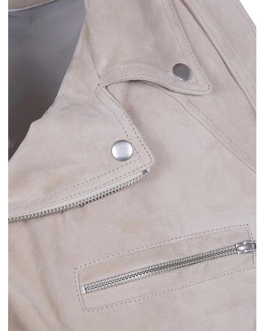 DR. HOPE Gray Suede Jacket