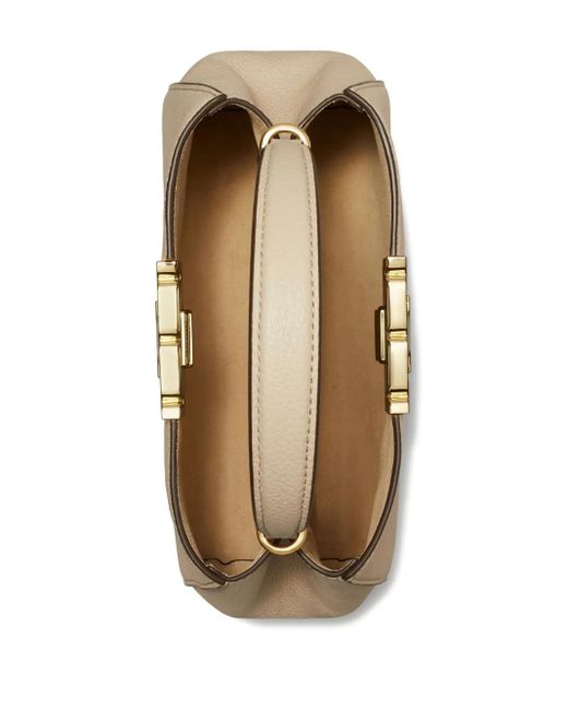 Tory Burch Natural Eleanor Leather Cross Body Bag