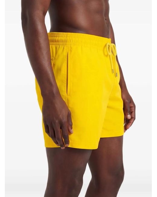 Vilebrequin Yellow Solid Swim Shorts for men