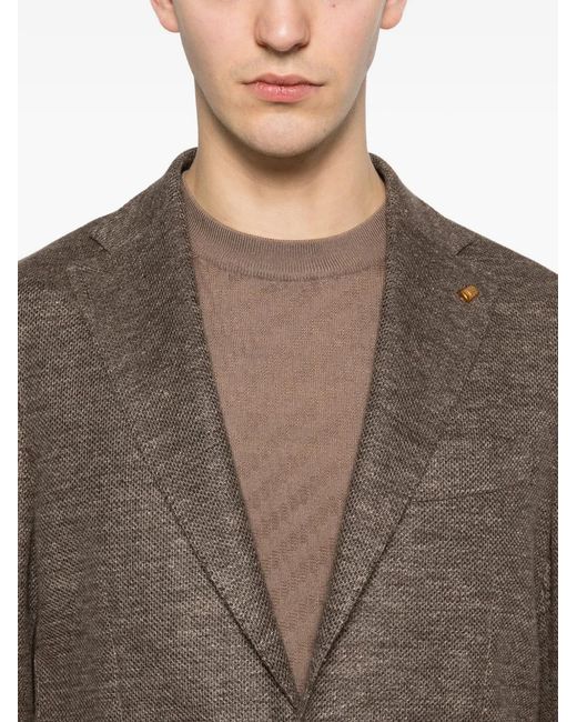 Latorre Brown Patch-Pocket Blazer for men