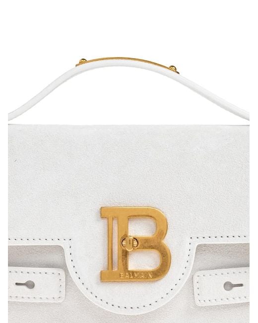 Balmain White Sac À Main 24 B-Buzz