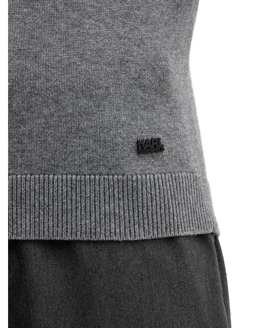 Karl Lagerfeld Gray Turtleneck Sweater for men