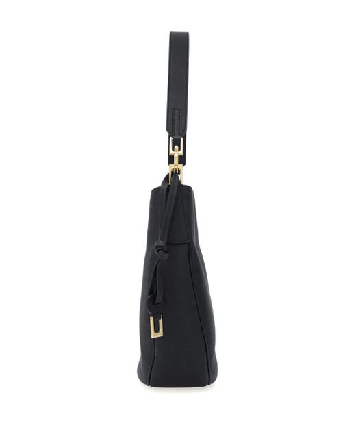 Ferragamo Black Leather Shoulder Bag