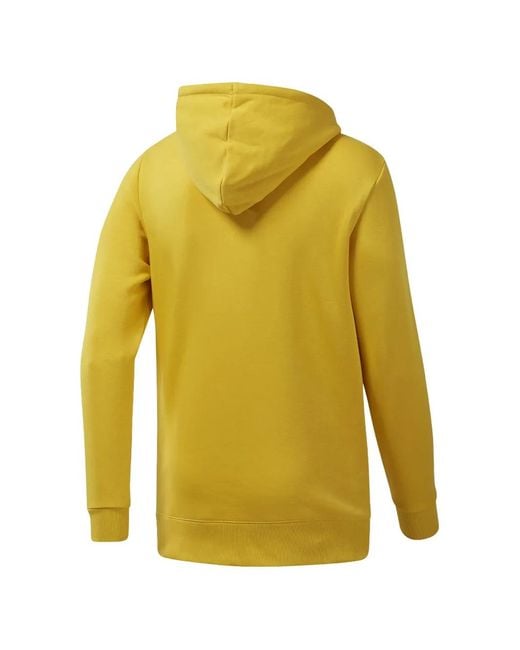 Reebok Yellow Classics Vector Hoodie for men