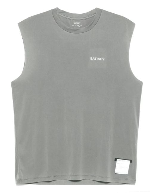 Canotta Auralite di Satisfy in Gray da Uomo