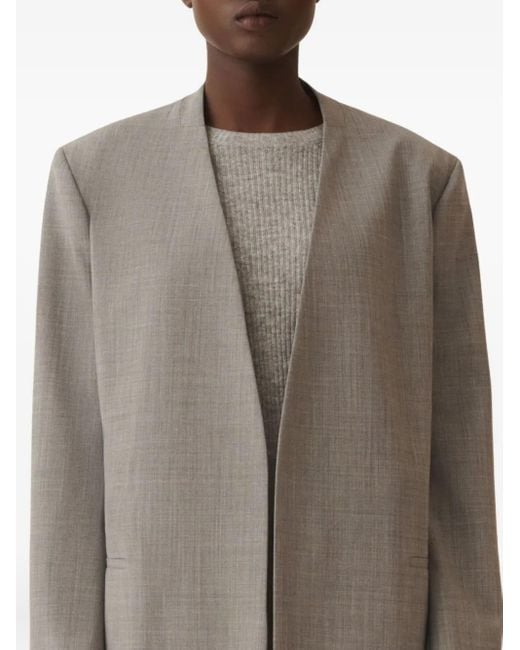 Fabiana Filippi Brown Jacke mit V-Ausschnitt