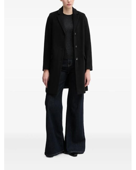 Benetton Black Button Pocket Coat