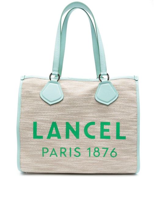 Lancel Gray Cabas L Tote Bag