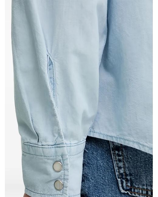 Levi's Blue Chest-Pocket Denim Shirt for men