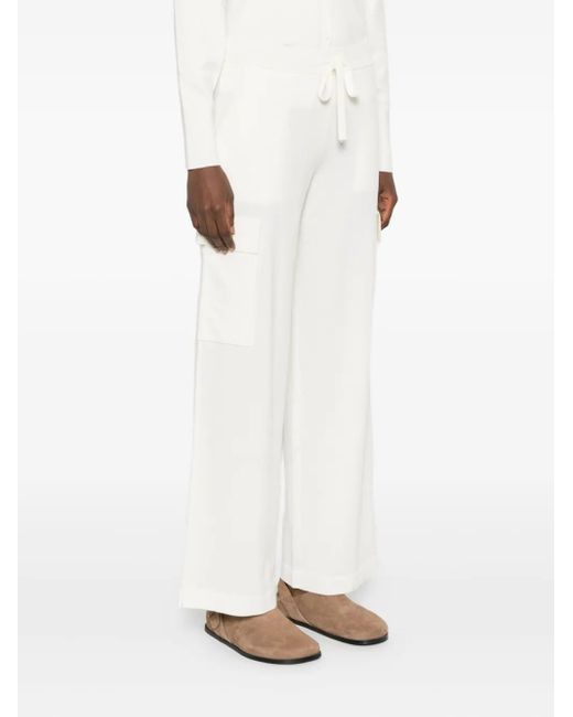 P.A.R.O.S.H. White Drawstring Pocket Trousers