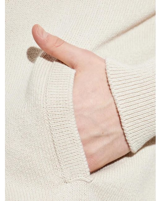 Eleventy White Button Knitted Cardigan for men