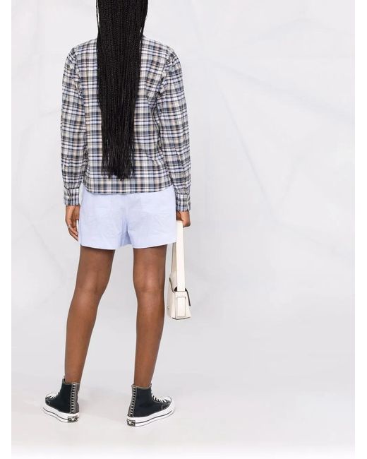 Woolrich Blue Plaid Check-Print Shirt