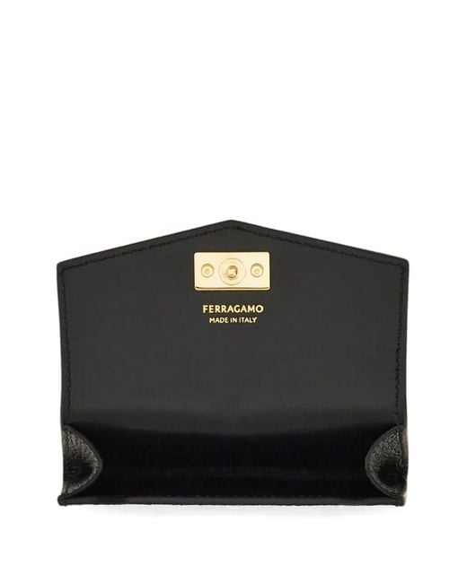 Ferragamo Black Card Holder Charm