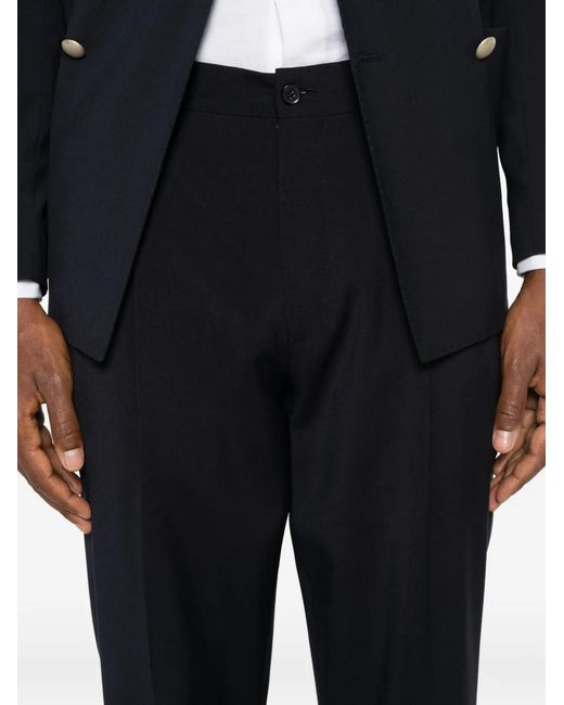 Luigi Bianchi Blue Double-Breasted Suit for men
