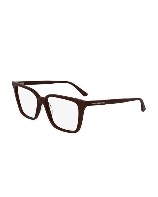 Calvin Klein Brown Square-Frame Glasses