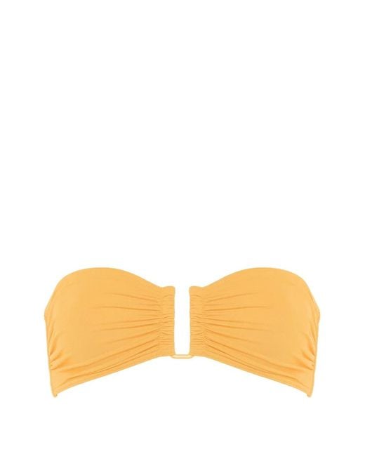 Eres Orange Show Bandeau Bikini Top