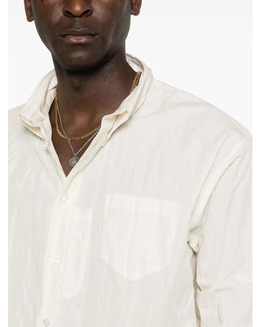 Willy Chavarria White Poplin Shirt for men