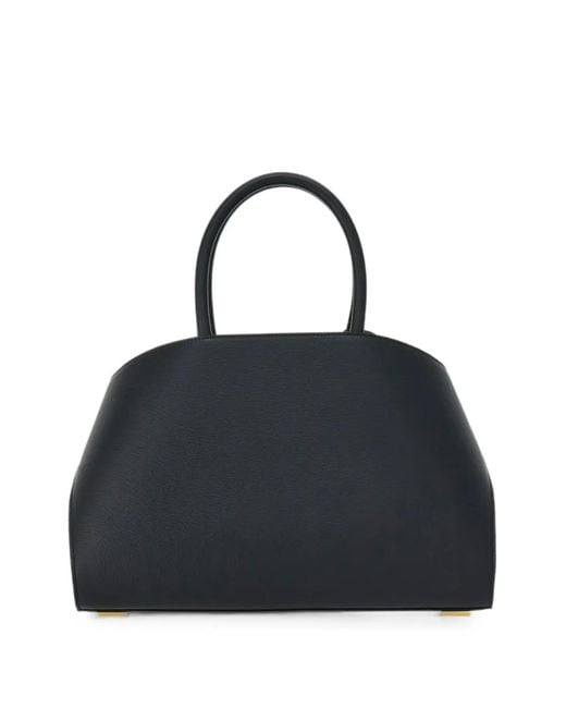 Ferragamo Black Hug Leather Tote Bag