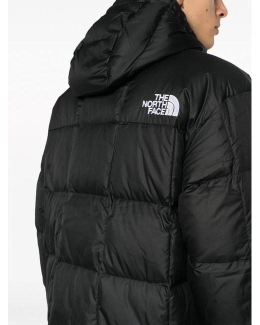 The North Face Black Lhotse Logo-Print Padded Jacket for men